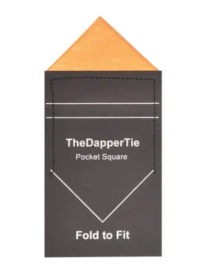 Men's White Linen Triangle Folded Pocket Square  From TheDapperTie