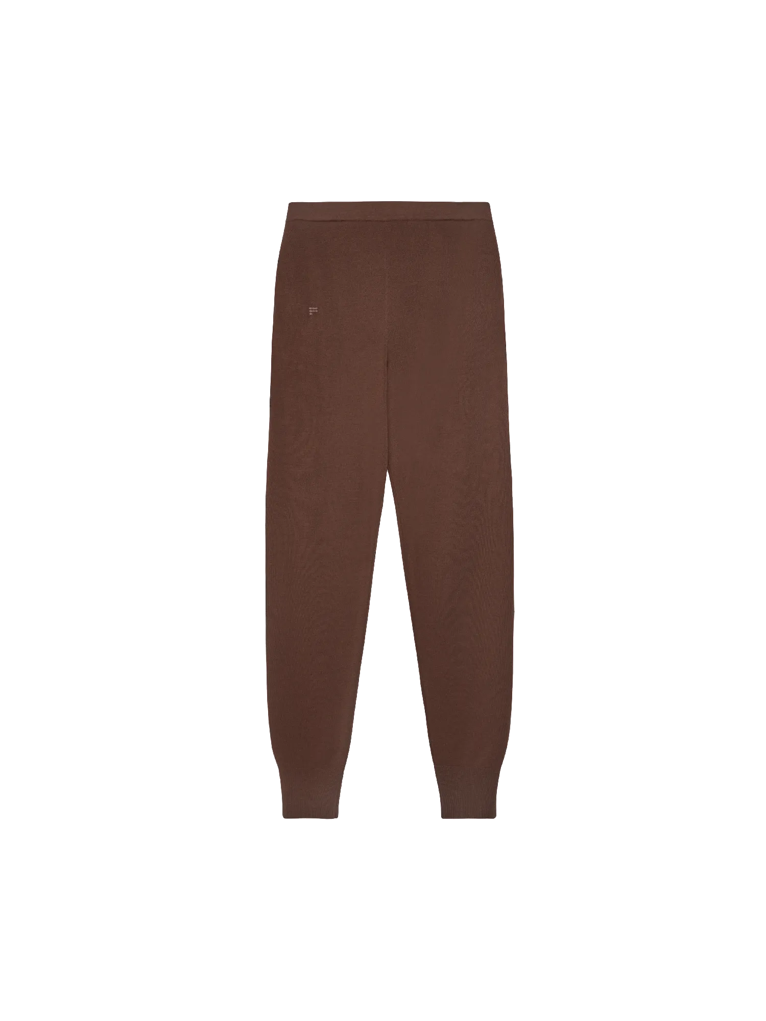 Merino Wool Track Pants—chestnut brown