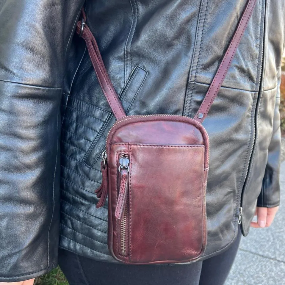 MET Small Leather Crossbody Bag