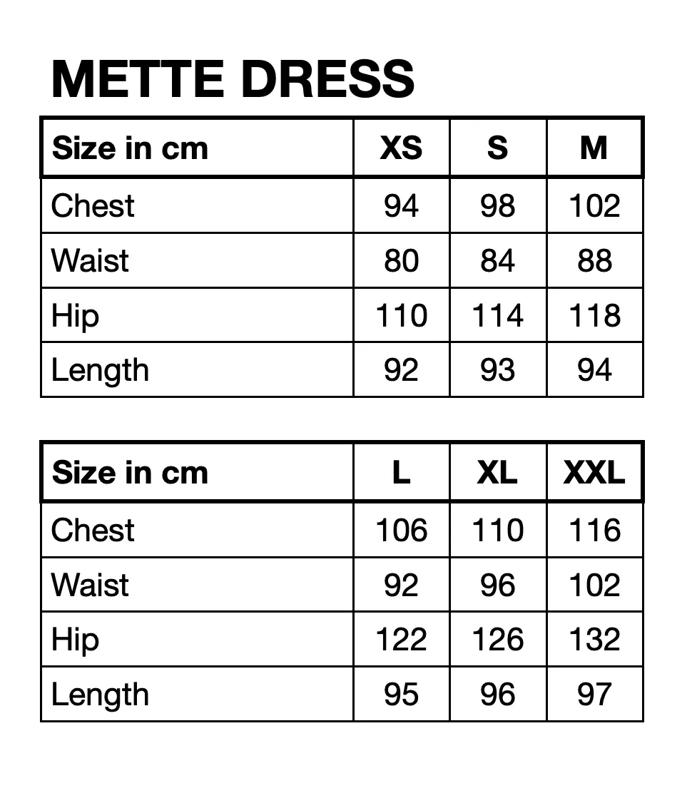 Mette Denim Dress - Black