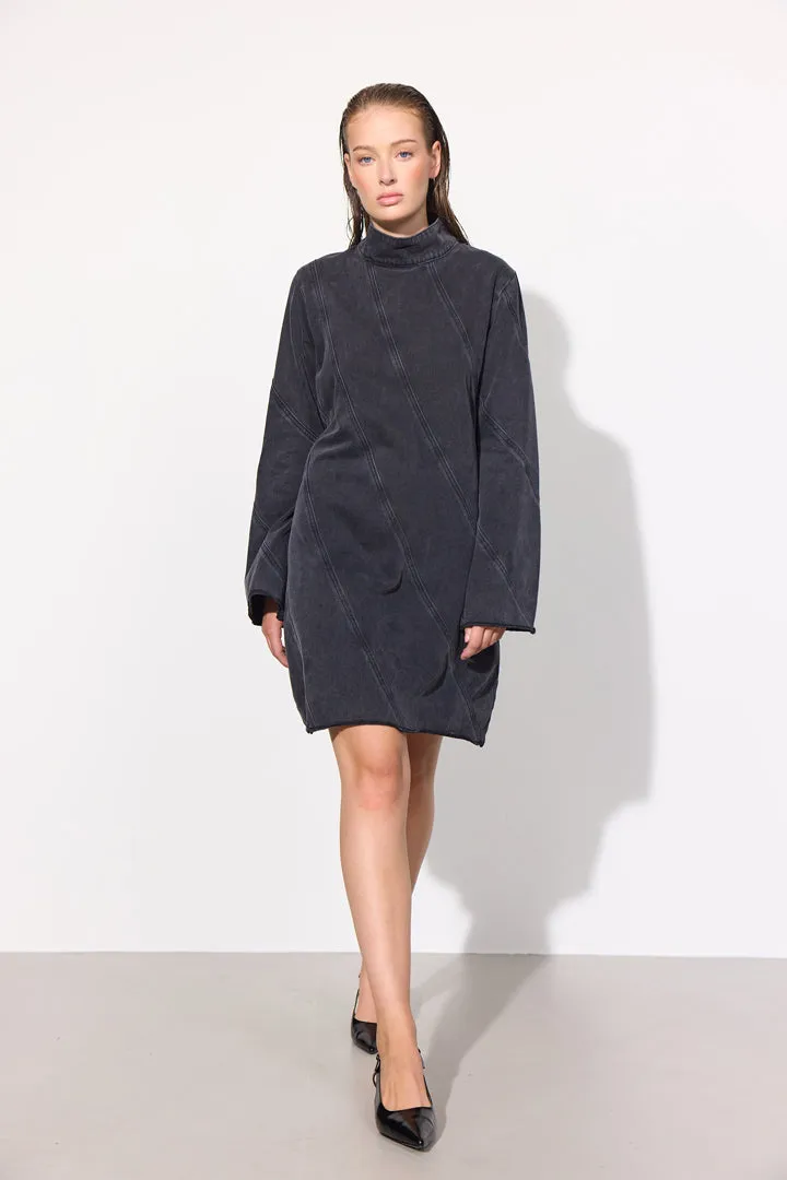 Mette Denim Dress - Black