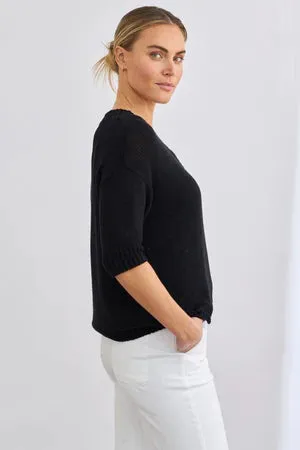 Mia Fratino Sigrid Vee - Cotton/Hemp - True Black