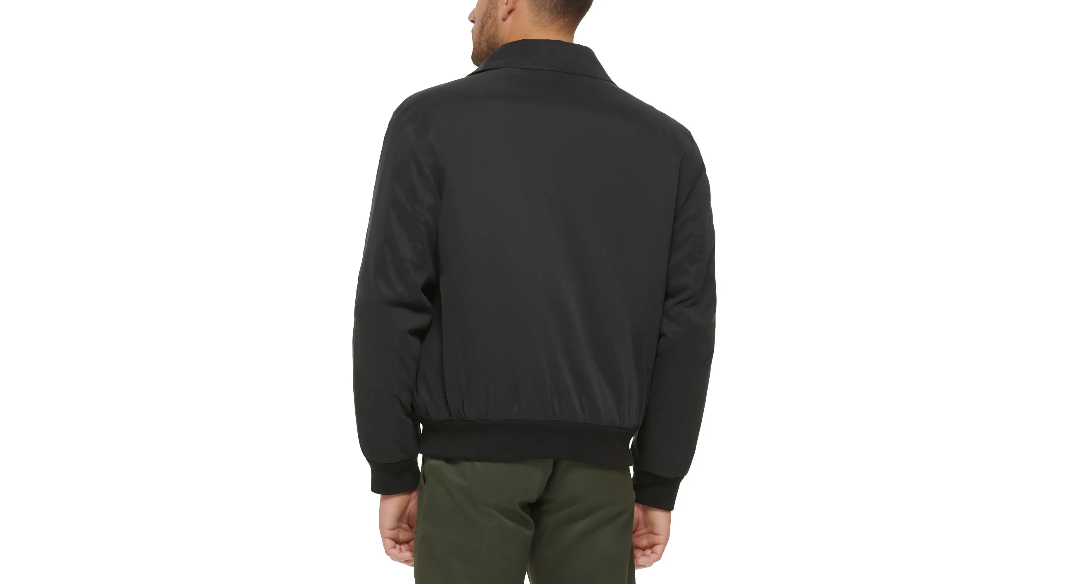 Microtwill Relaxed Laydown Collar Bomber