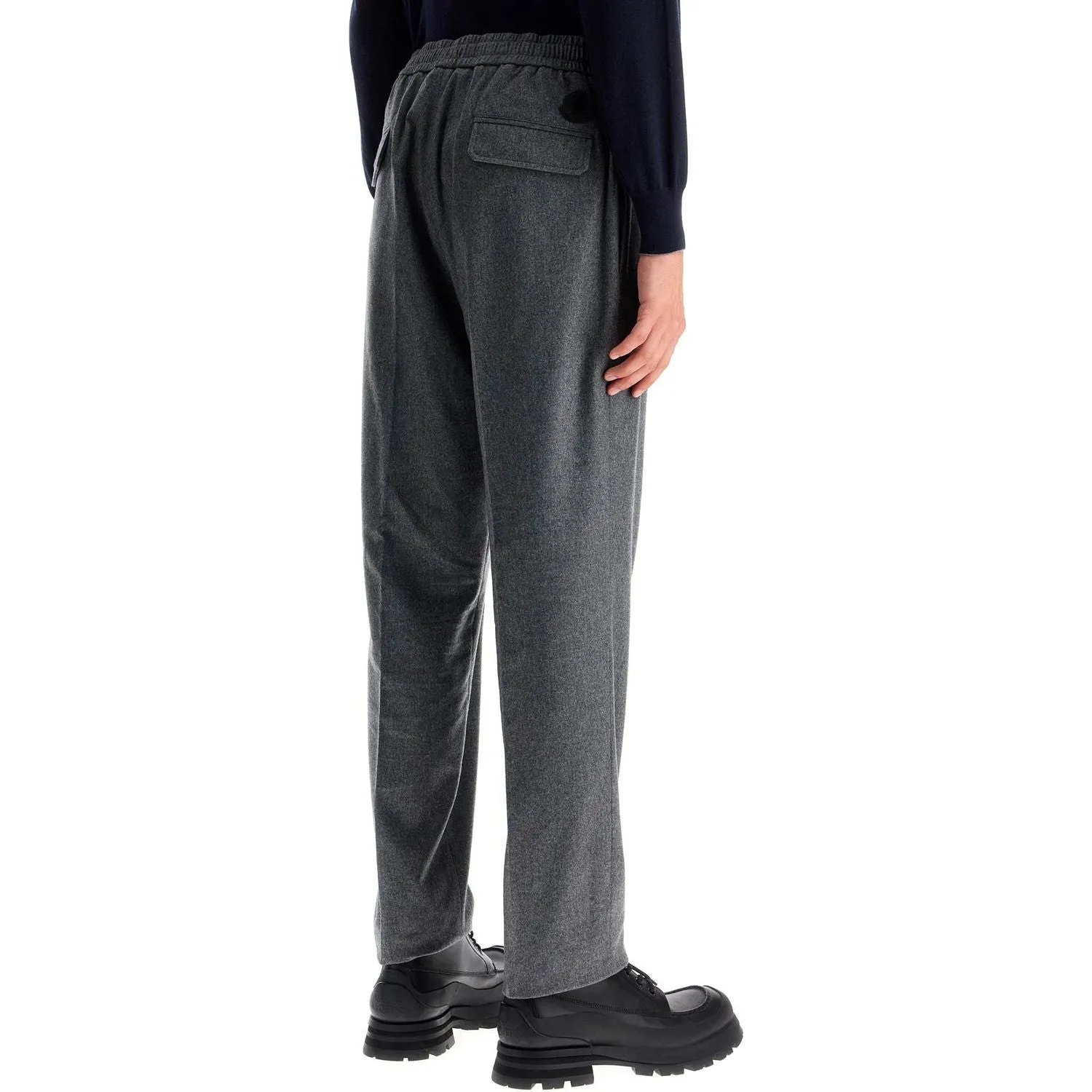 Moncler cashmere blend pants for men