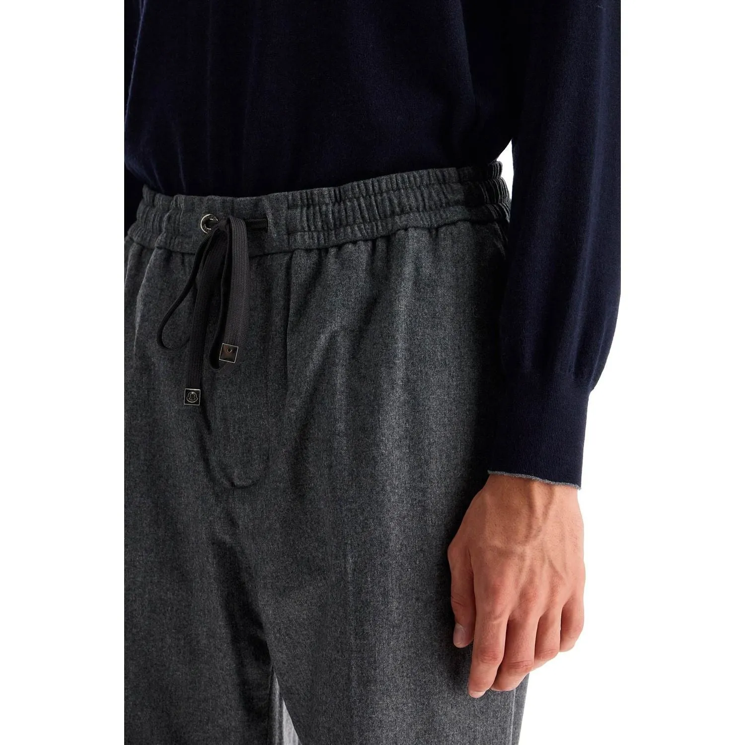 Moncler cashmere blend pants for men