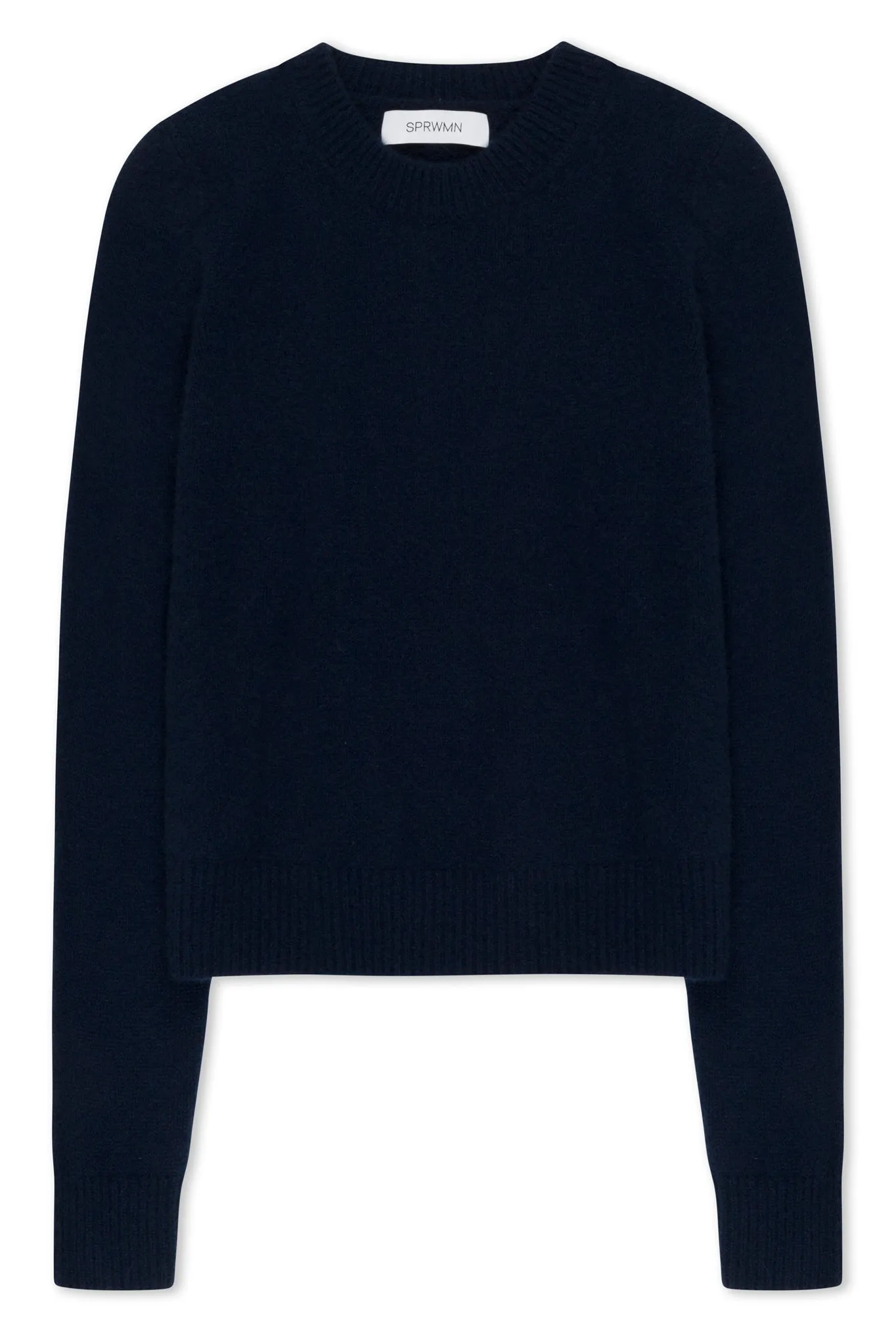 Navy Cashmere Crewneck Sweater