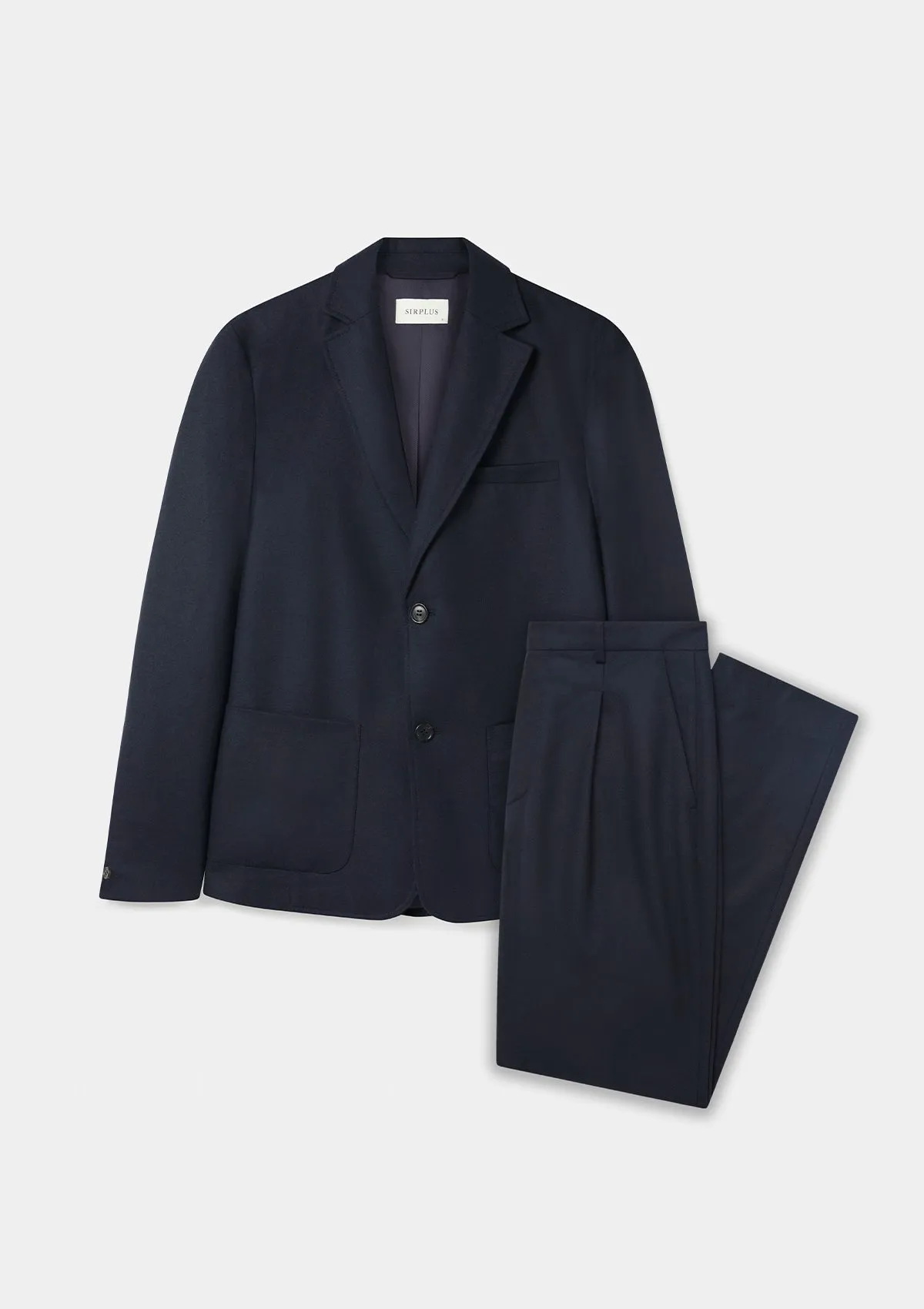 Navy Wool Cashmere Blazer