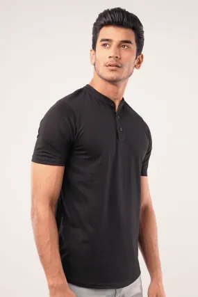 Night Short Sleeve Henley T-Shirt