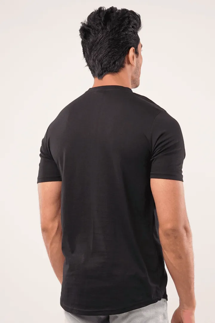 Night Short Sleeve Henley T-Shirt