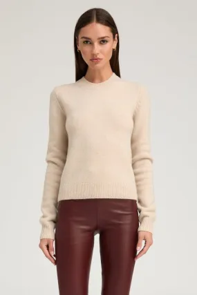 Oat Cashmere Crewneck Sweater