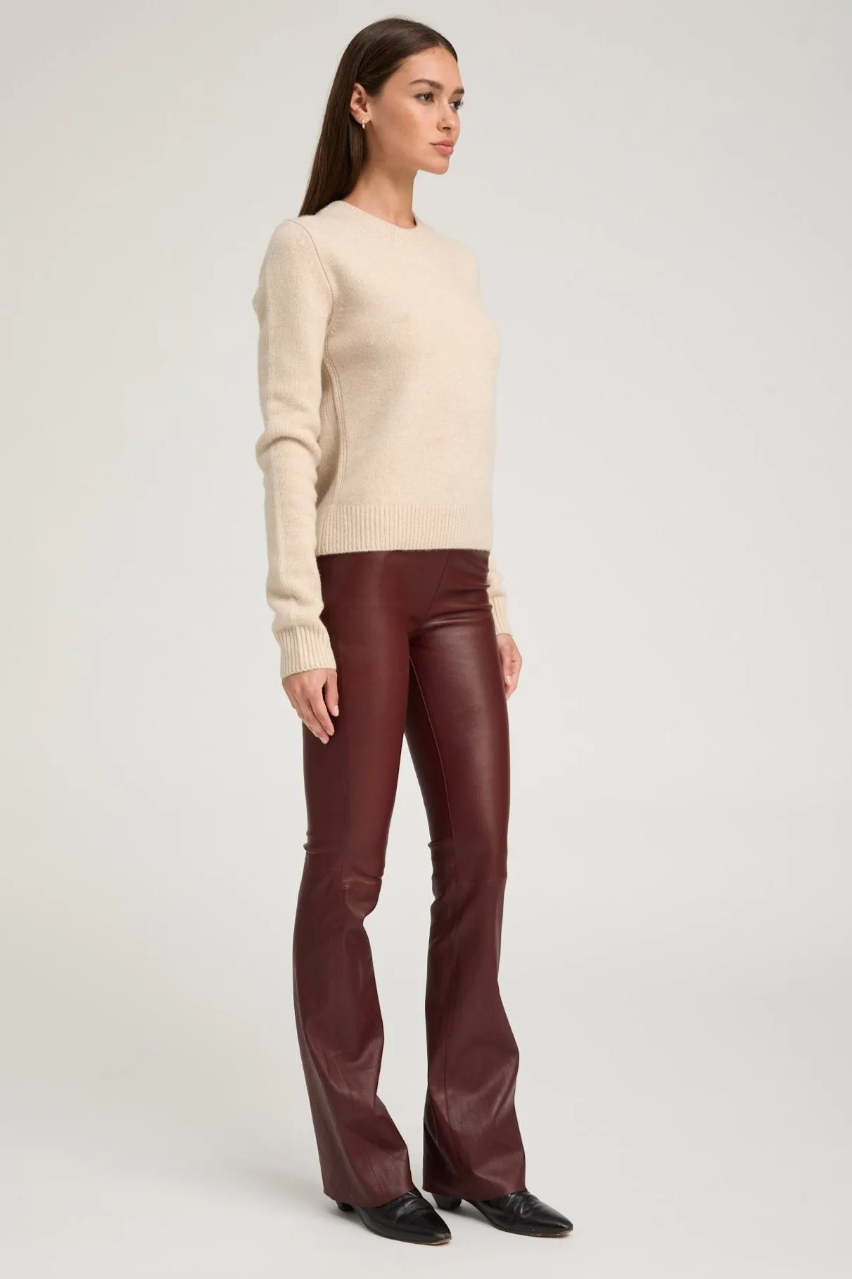 Oat Cashmere Crewneck Sweater