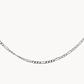 Oh So Fine Figaro Chain Necklace in Silver