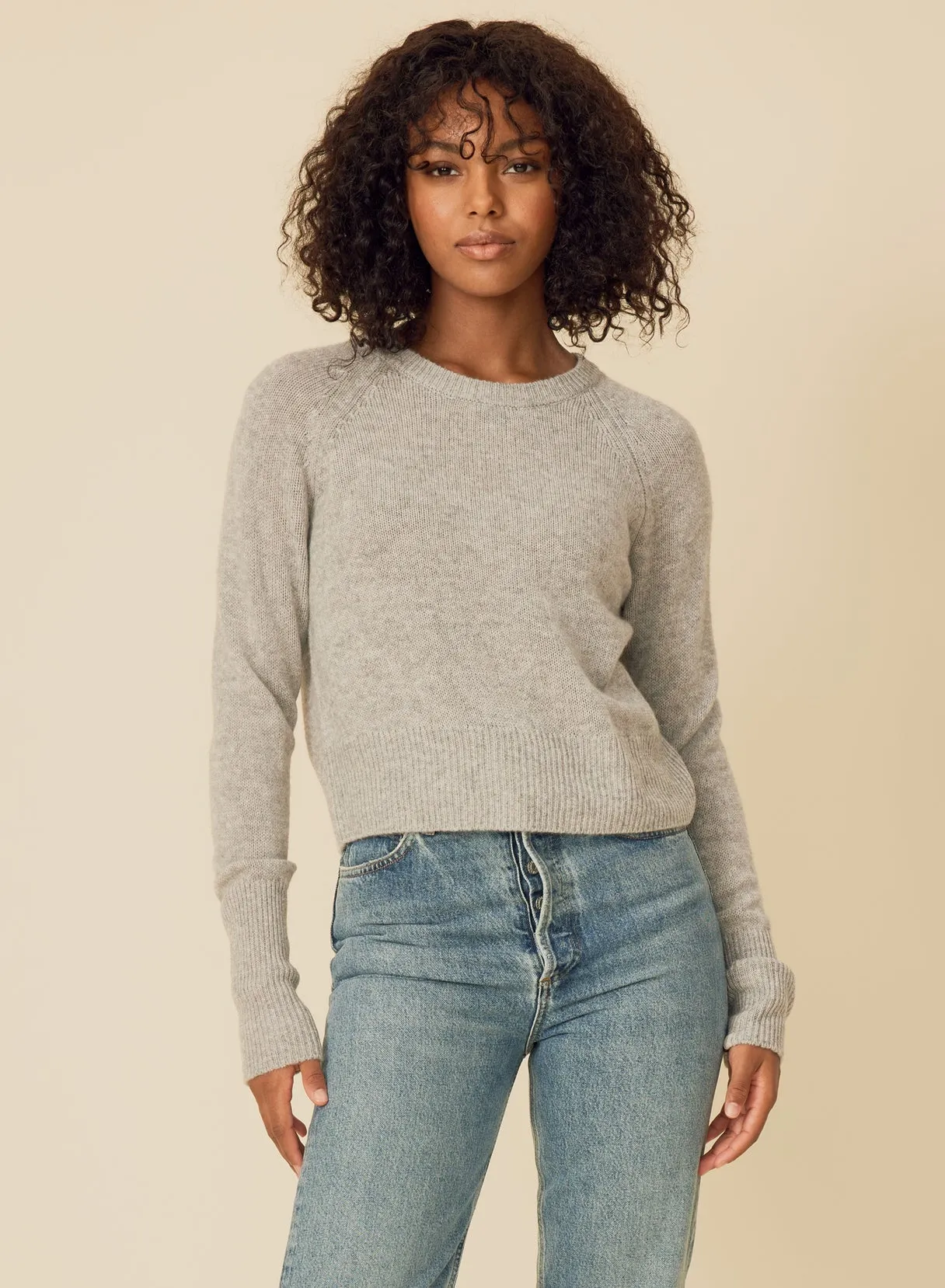 One Grey Day Blakely Cashmere Crewneck