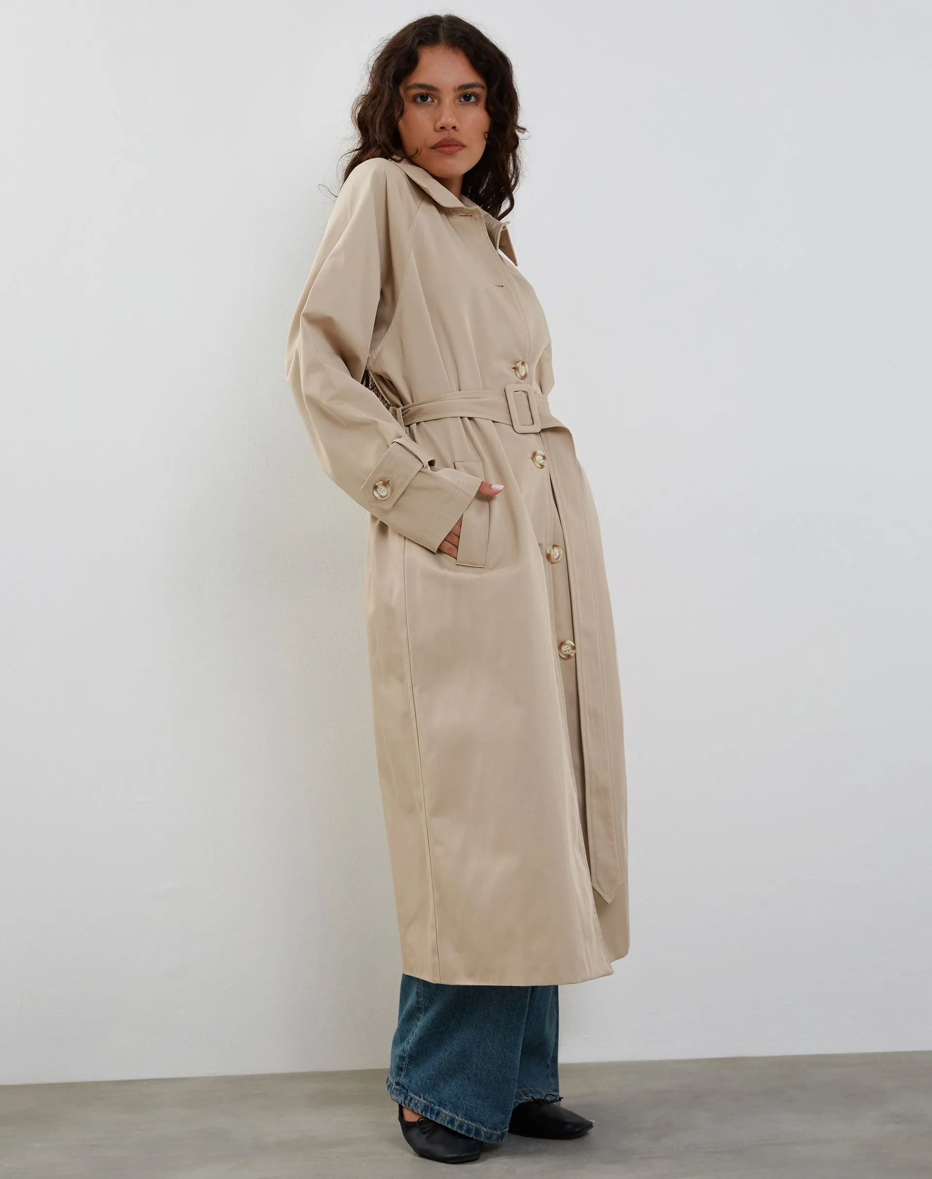 Panala Trench Coat in Sand