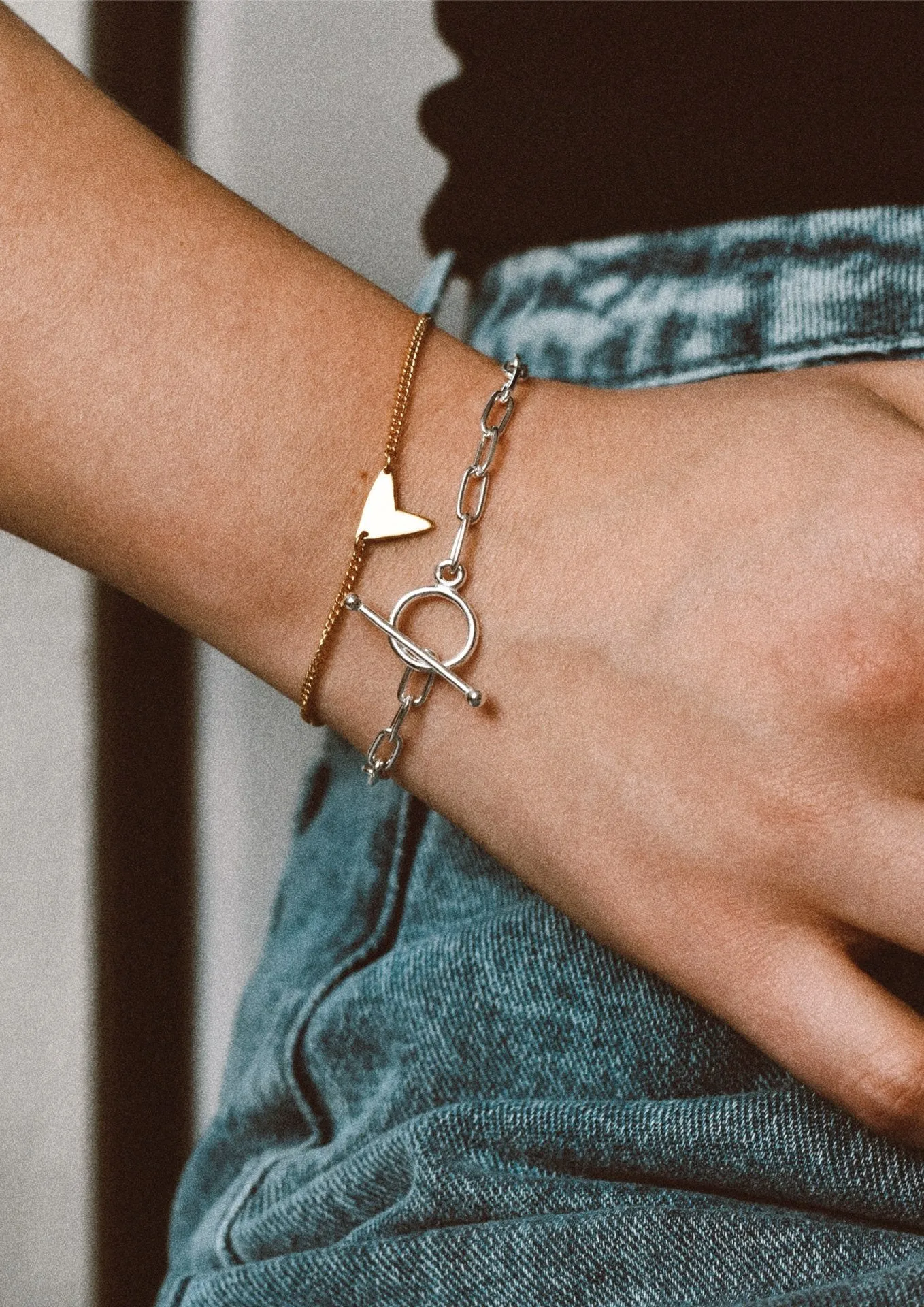 Paper Clip Bracelet Silver