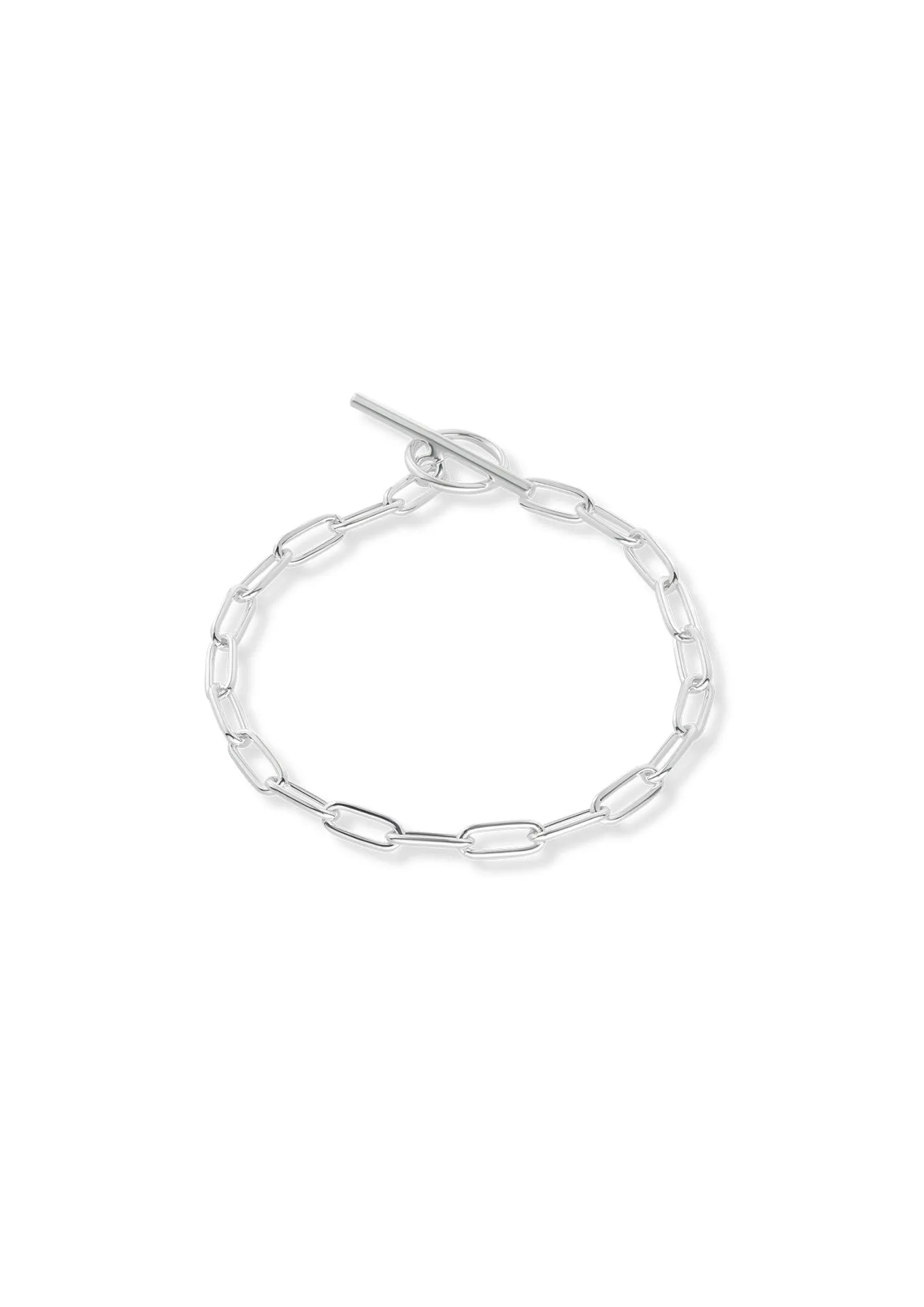 Paper Clip Bracelet Silver