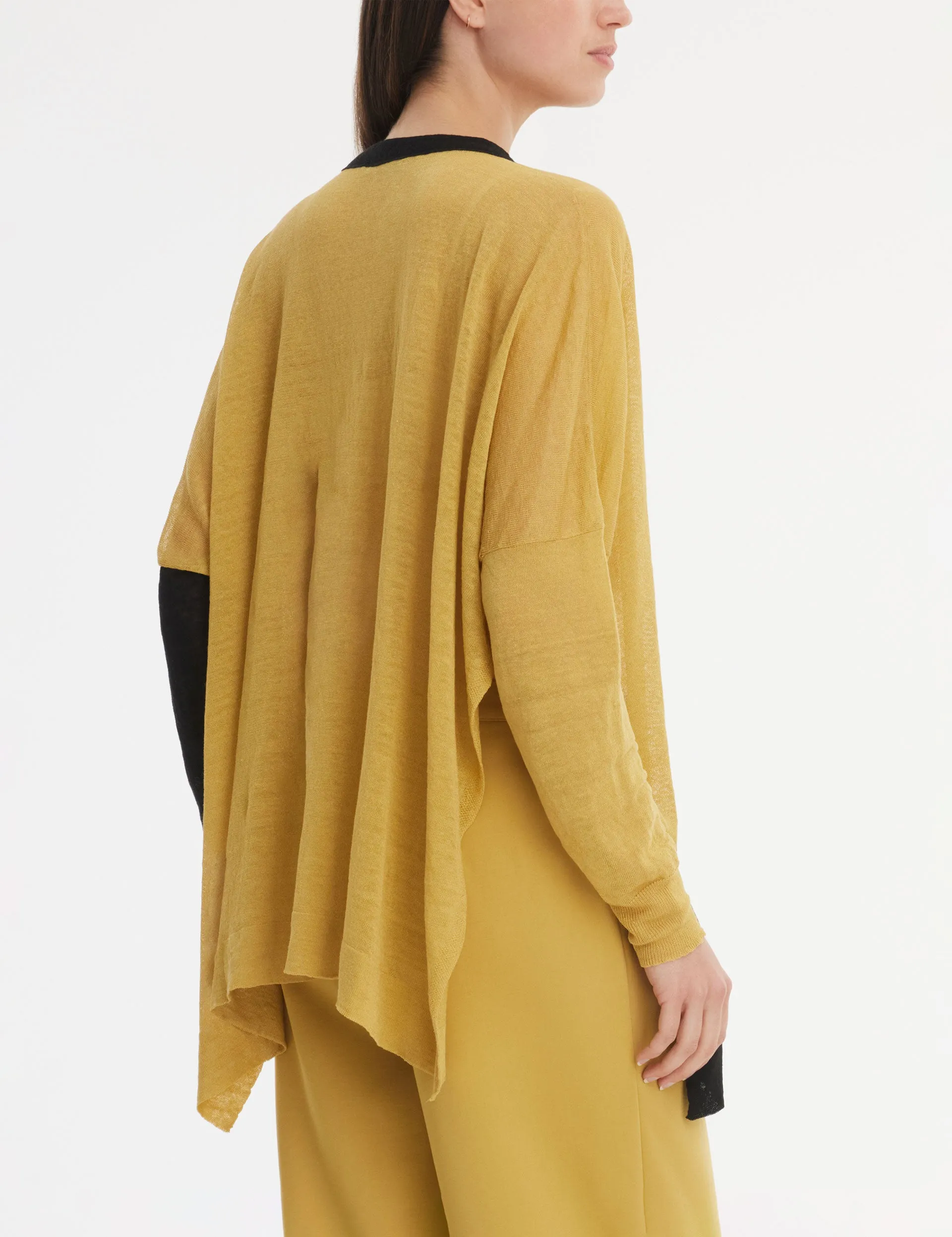 Patchwork Cardigan - Mustard