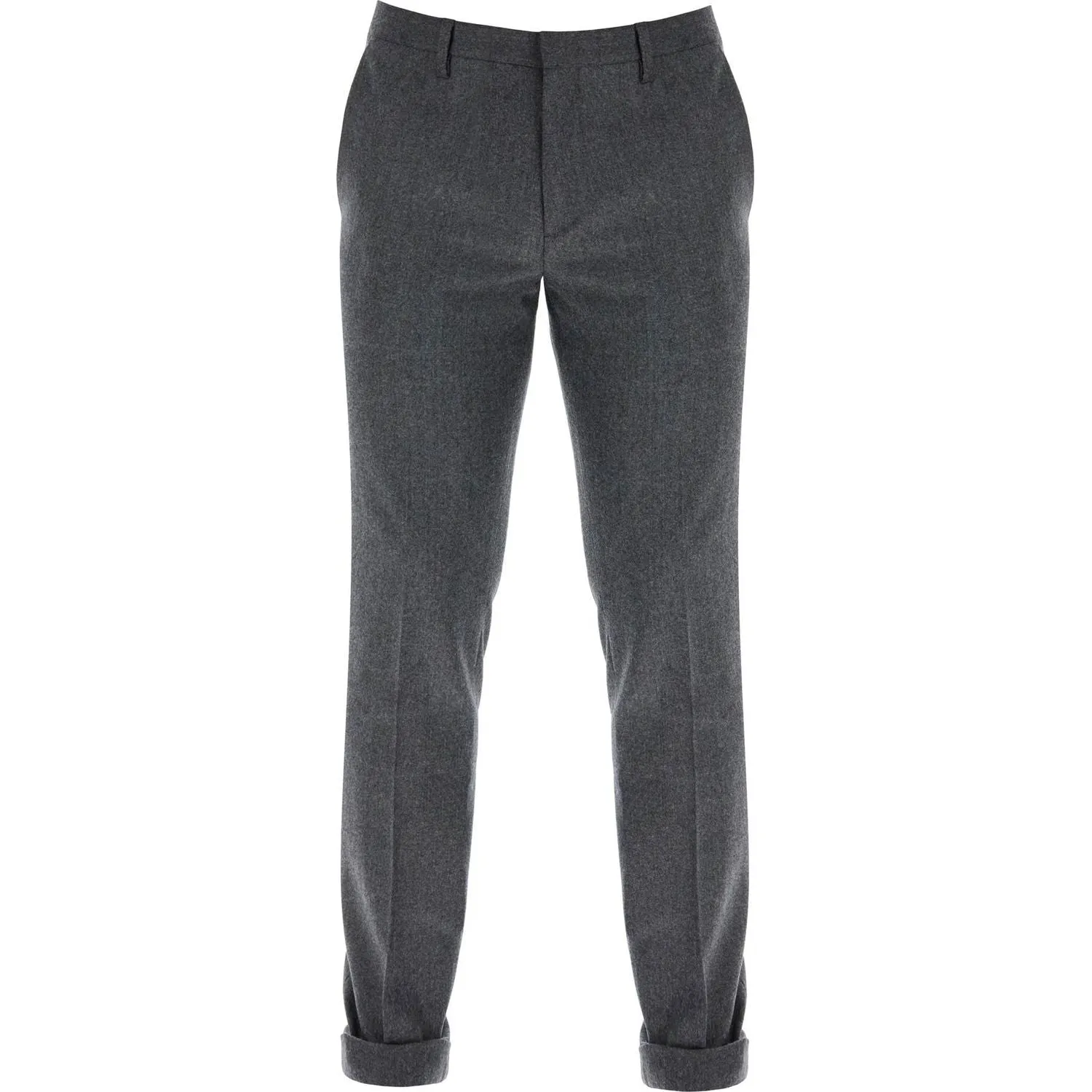 Paul Smith slim fit flannel trousers in eight