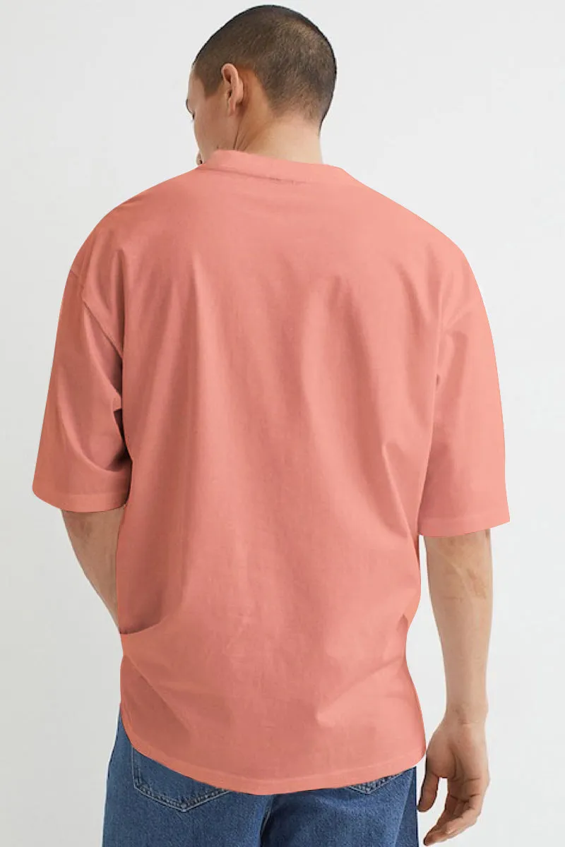 Peach Oversize Tshirt Front