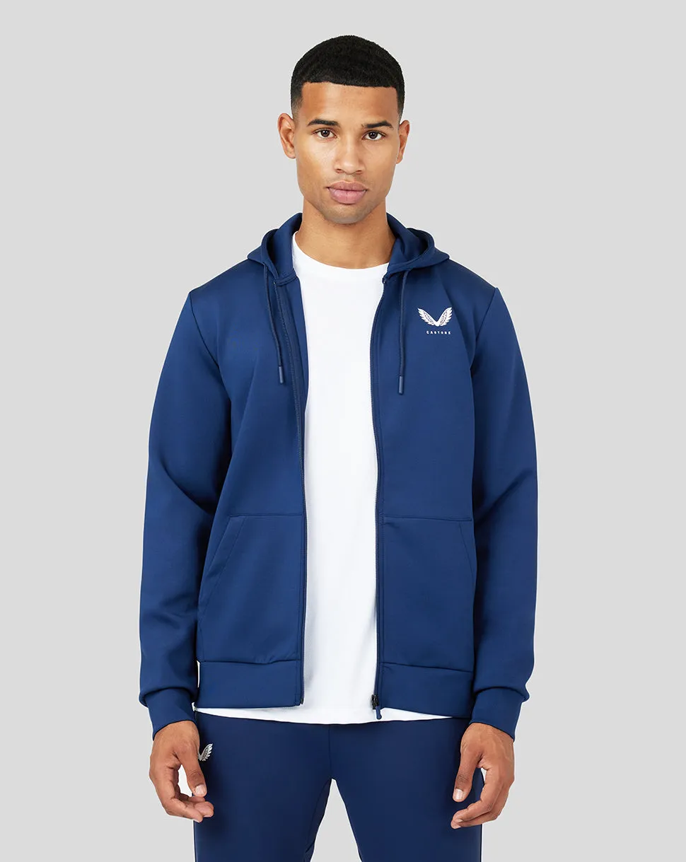 Peacoat Flex Zip Through Hoody