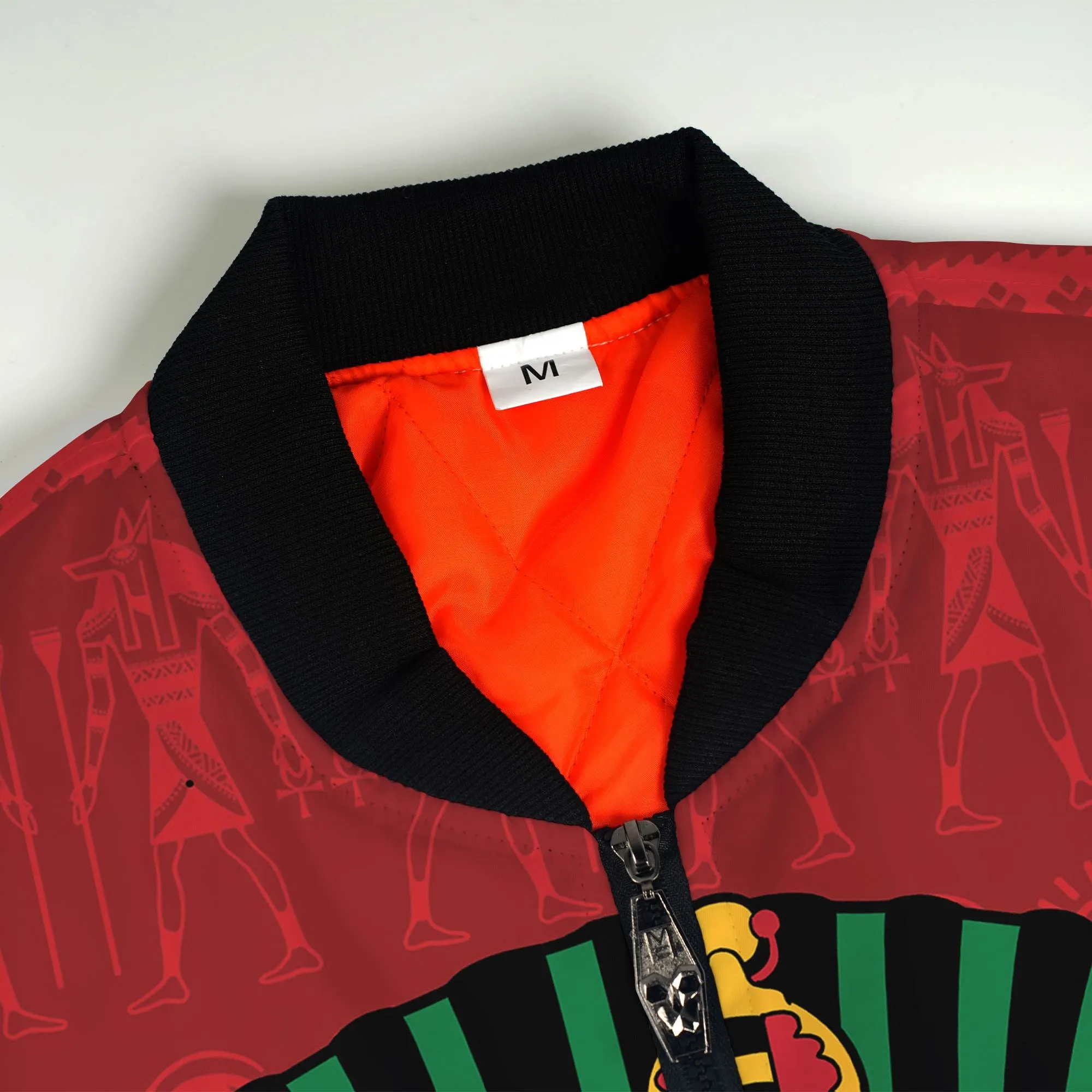 Pharaoh In Pan-African Colors Bomber Jacket