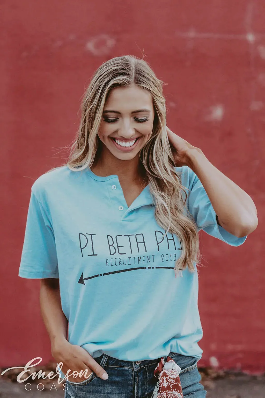 Pi Phi Recruitment Arrow Henley