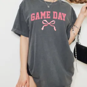 Pink Game Day Bow Shirt