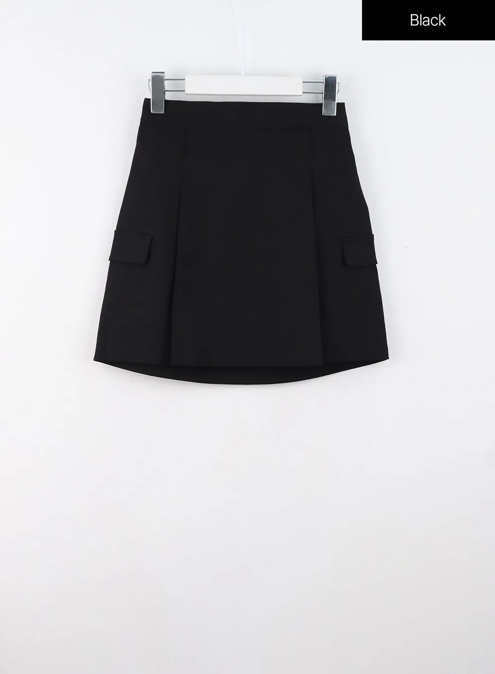 Pleated Cargo Mini Skirt OS315