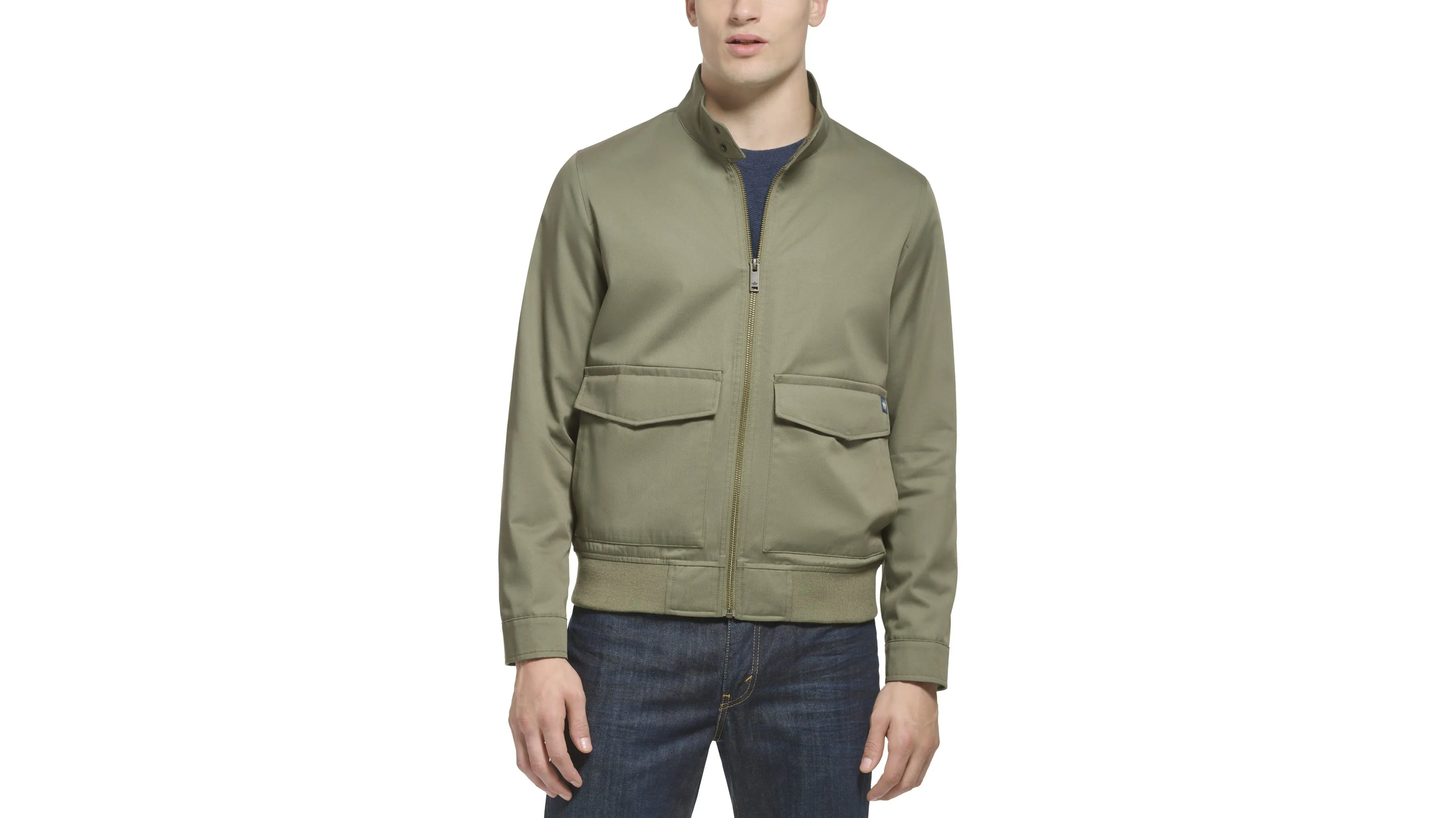 Poly Cotton Twill Barracuda Bomber w/ Harrington Pockets