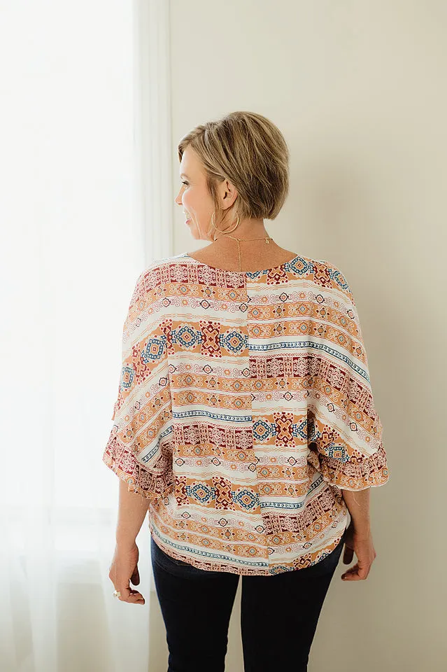 Poncho Fit Blouse