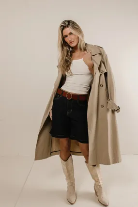 Rachel Trench Coat in Tan - FINAL SALE