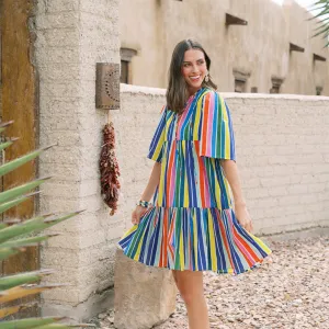 Rainbow Stripe Bondi Dress