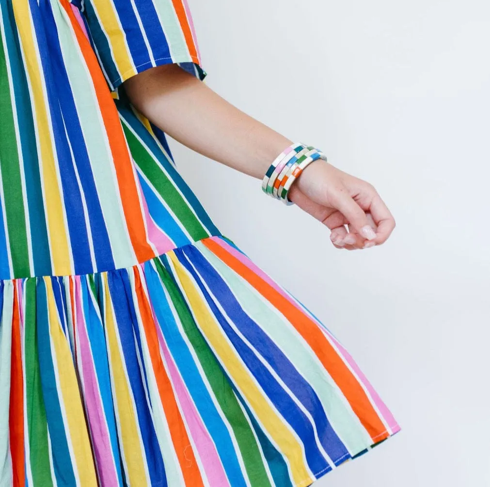 Rainbow Stripe Bondi Dress