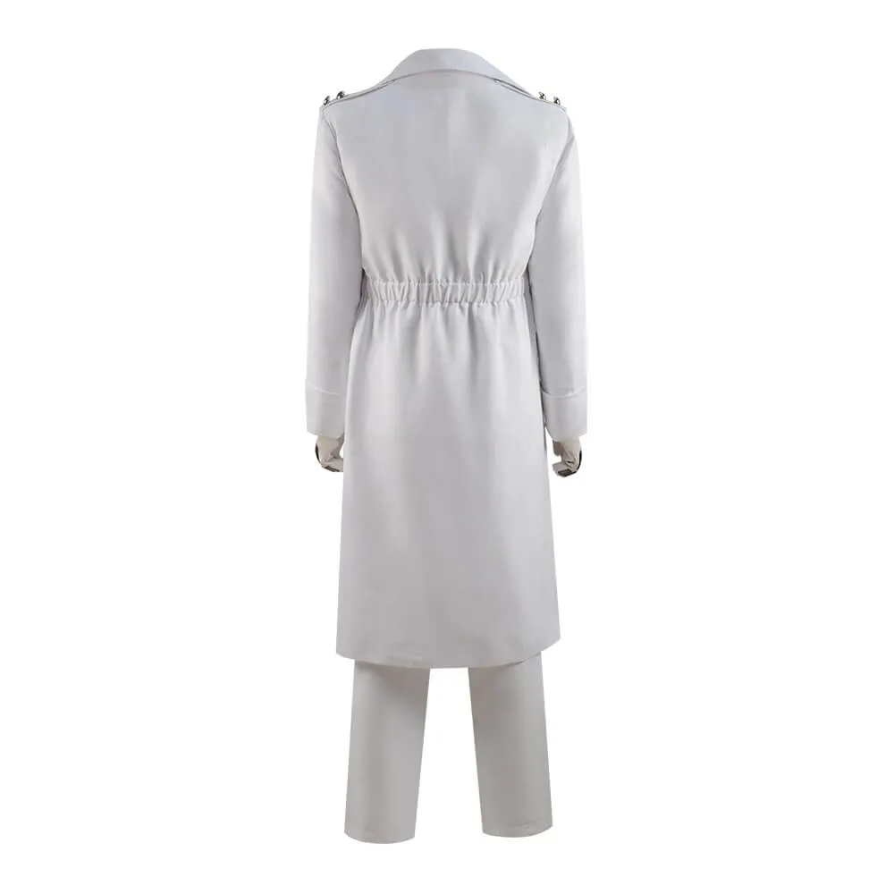 Raised By Wolves Marcus Cosplay Costume White Trench Coat Full Set Outfit