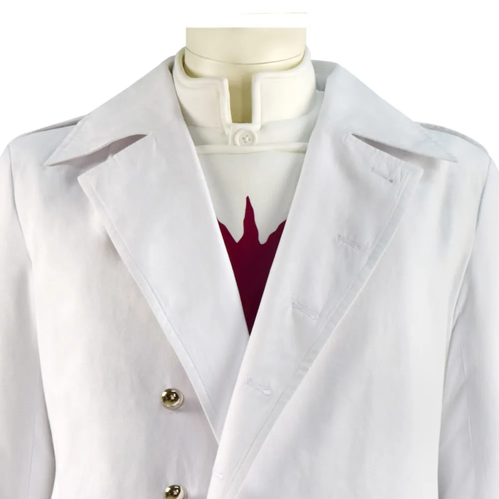 Raised By Wolves Marcus Cosplay Costume White Trench Coat Full Set Outfit