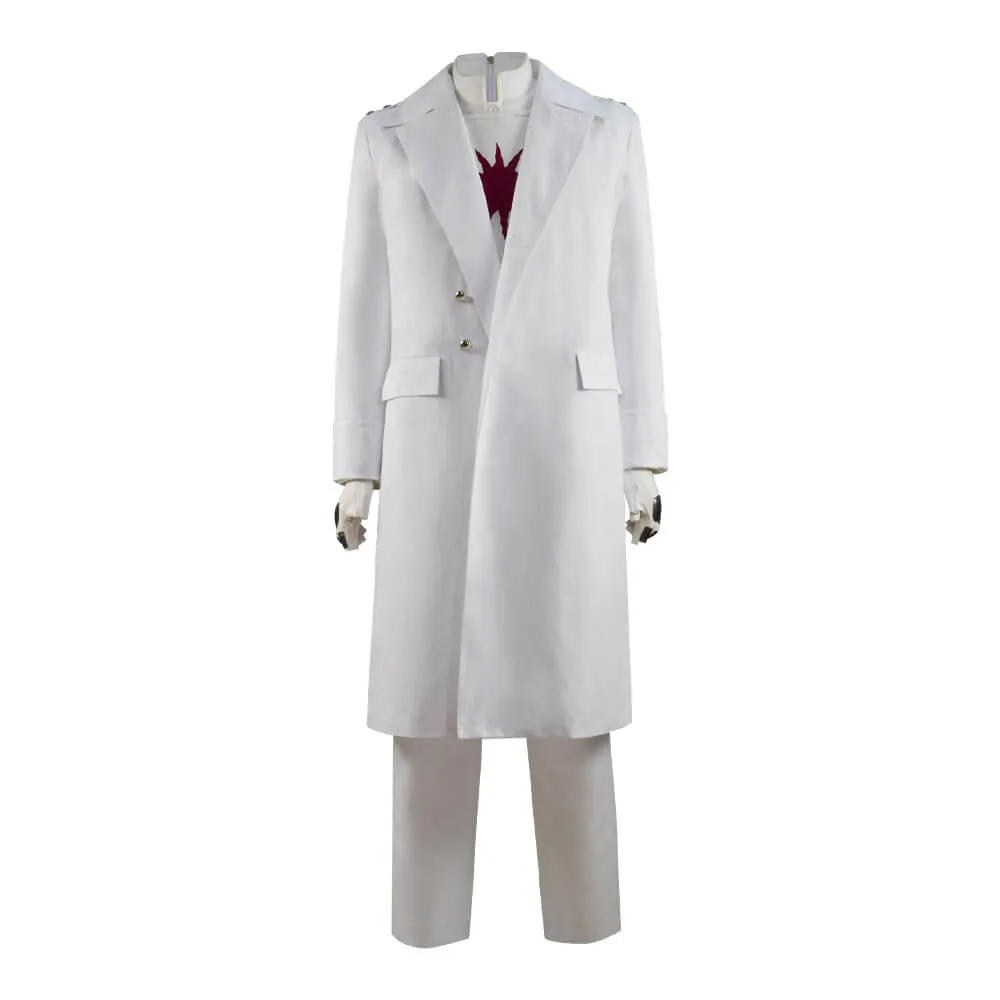 Raised By Wolves Marcus Cosplay Costume White Trench Coat Full Set Outfit