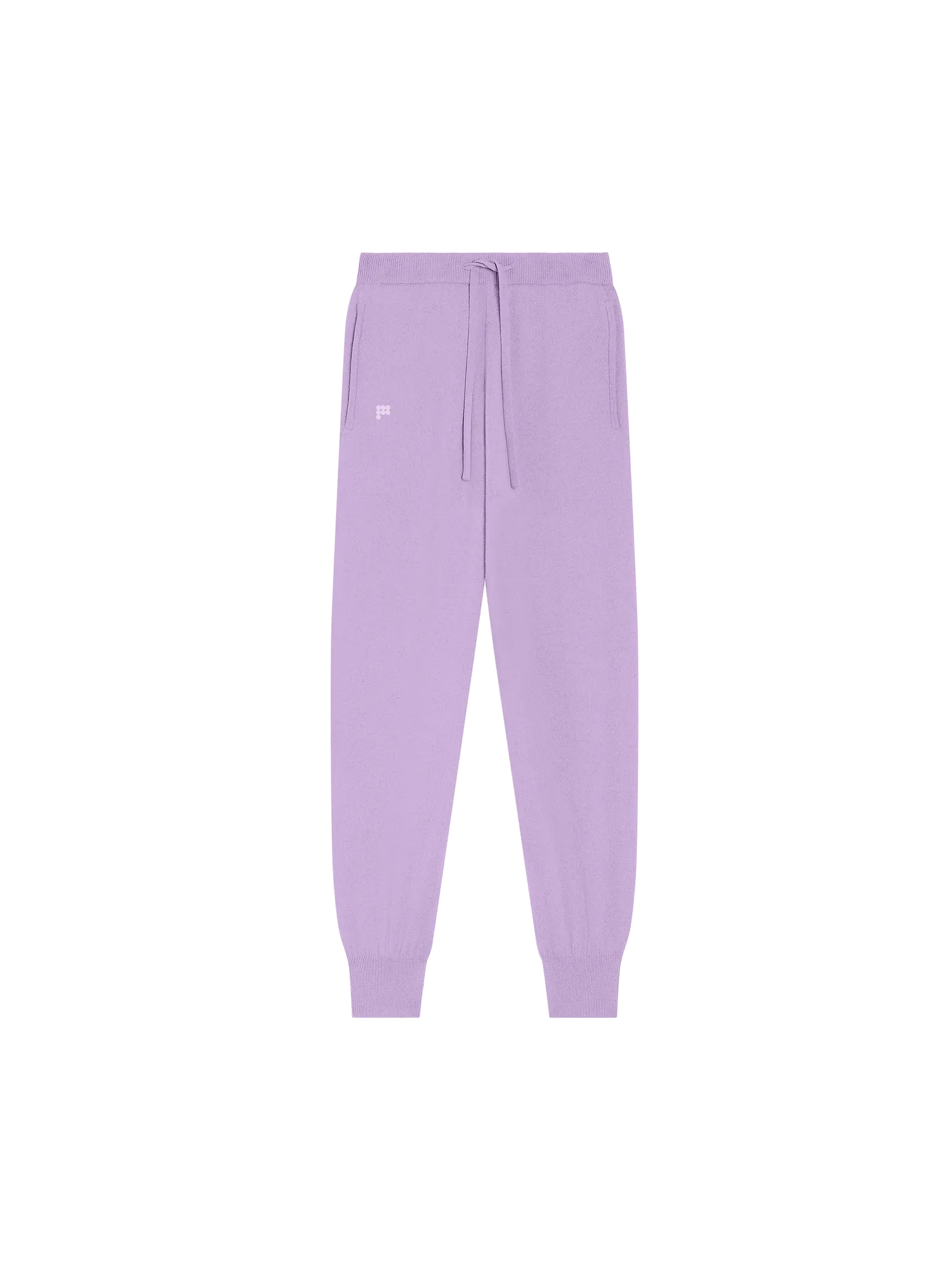 Recycled Cashmere Track Pants—orchid purple