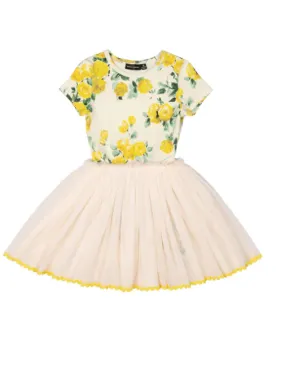 Rock Your Baby Yellow Roses Circus Dress