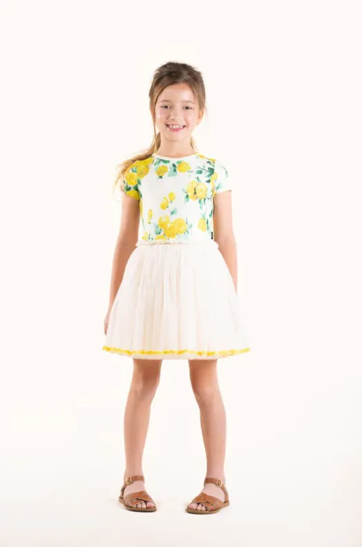 Rock Your Baby Yellow Roses Circus Dress