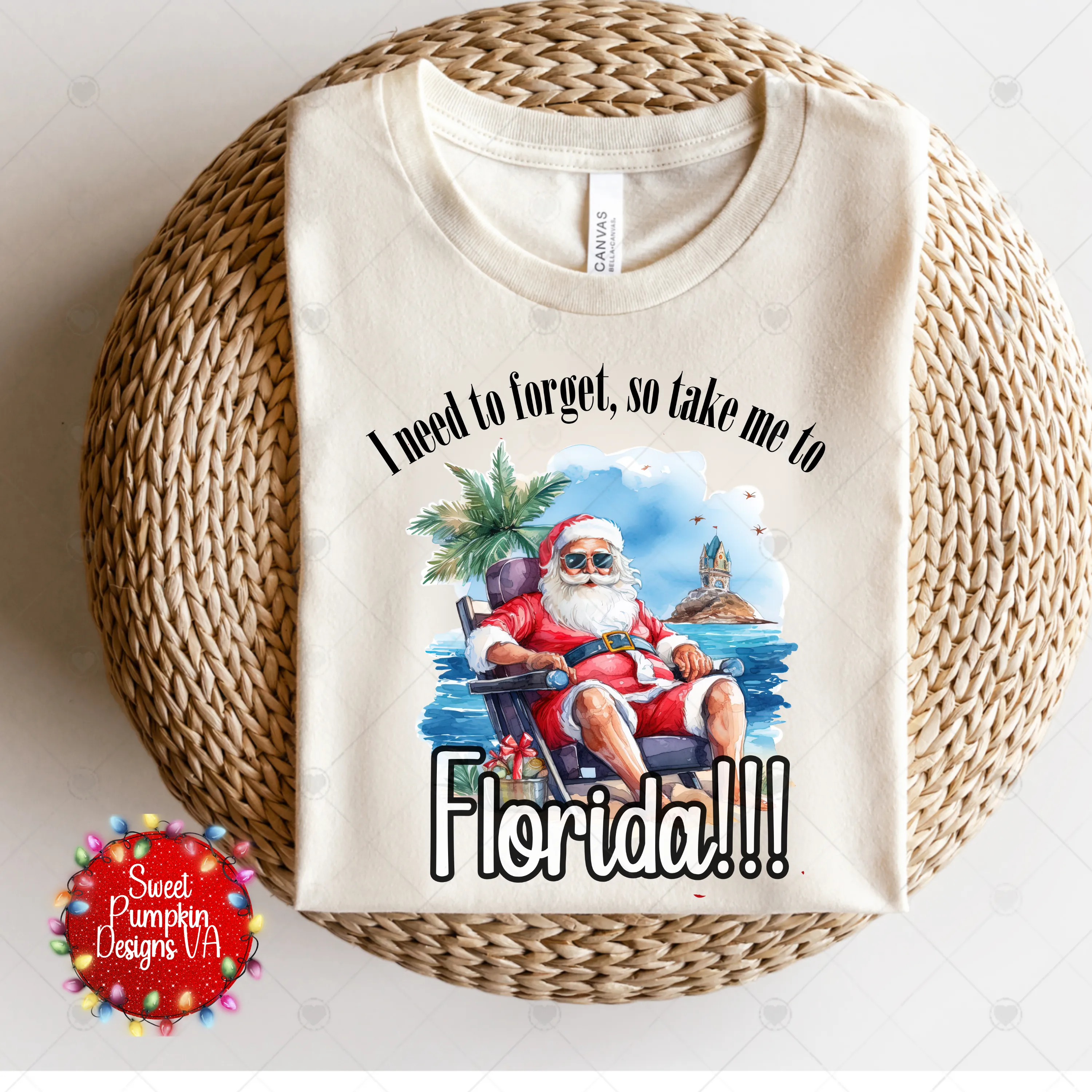 Santa Florida Christmas T-shirt