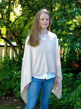 SCA 2-Ply Poncho - Swansdown