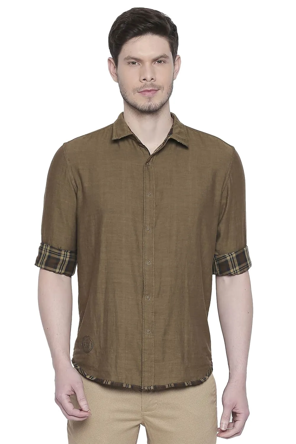 Slim Fit Reversible Shirt