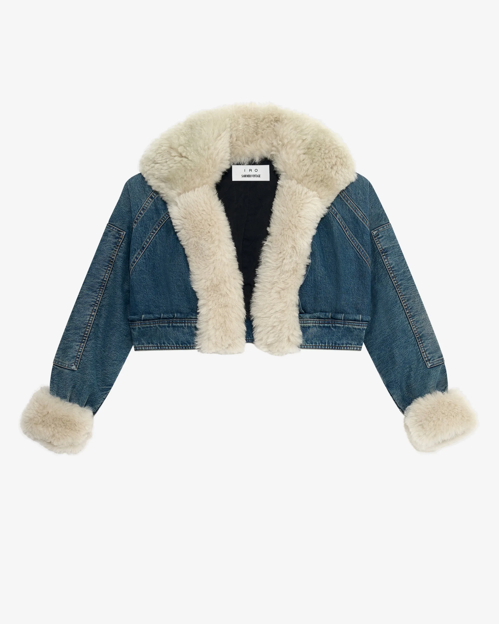 SMV X IRO DENIM SHEARLING JACKET