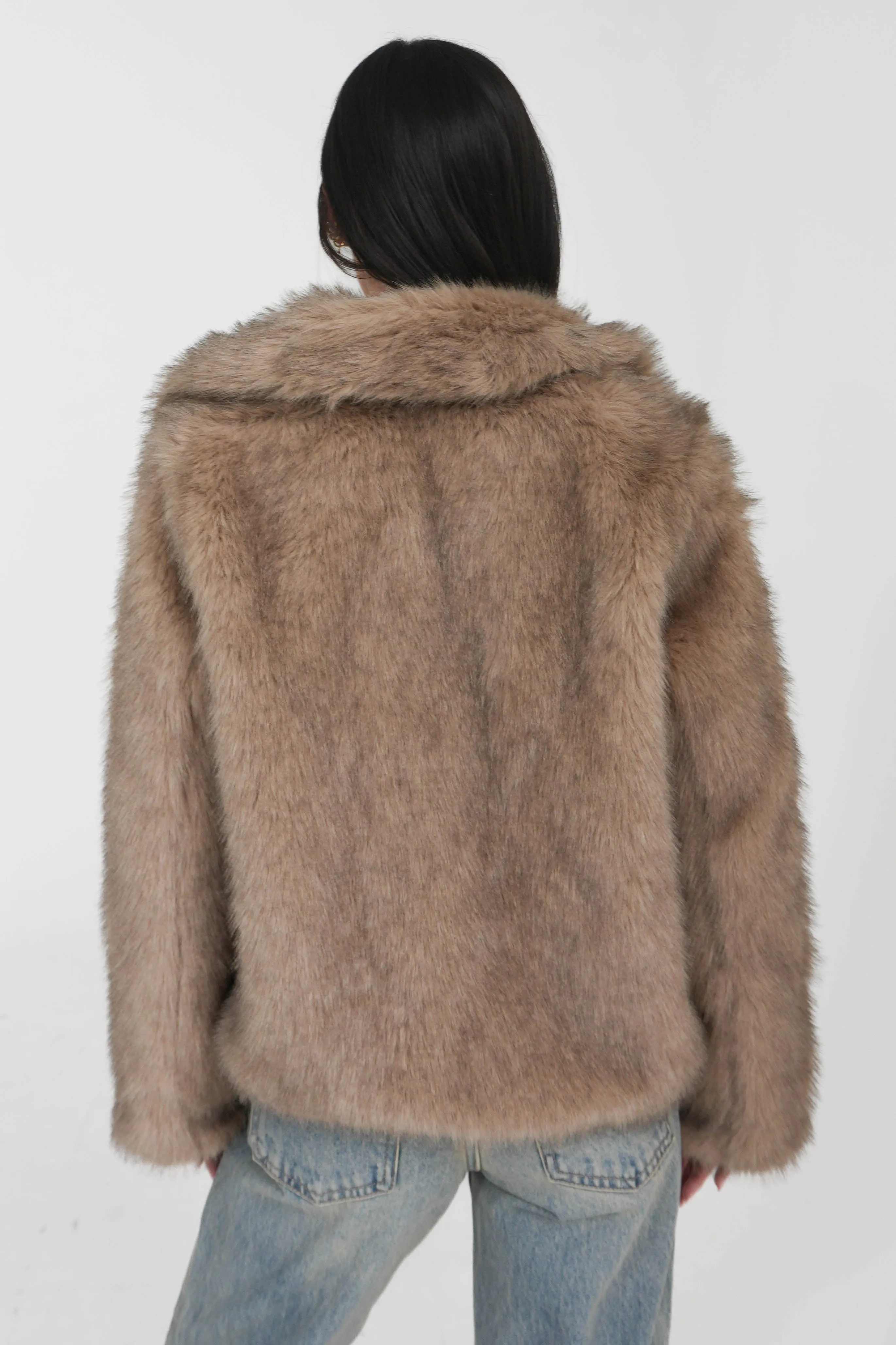 So Chic Faux Fur Jacket