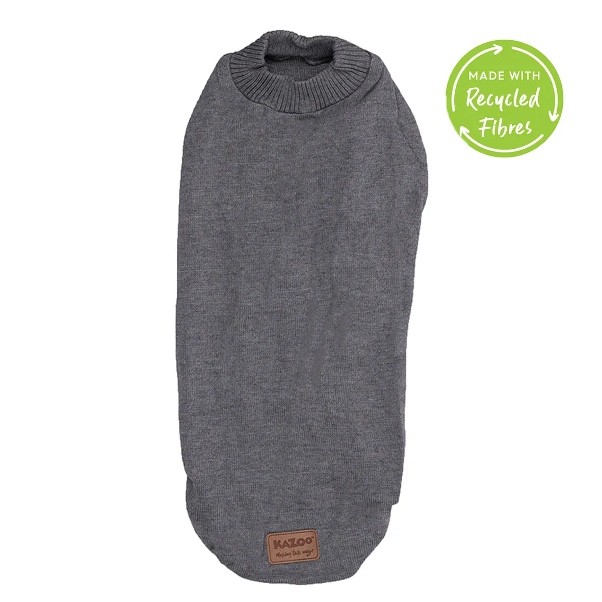 Soft Knit Dog Jumper - Granite