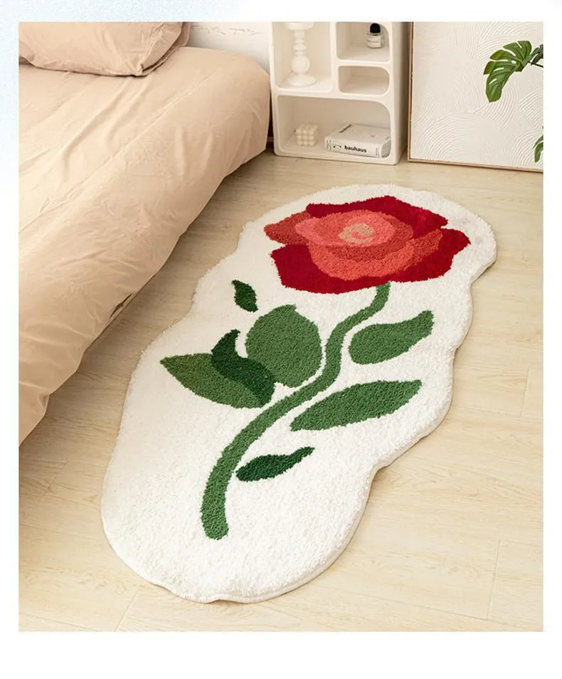 Soft Rose Plush Rug