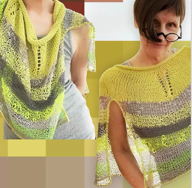 Split decision poncho pattern