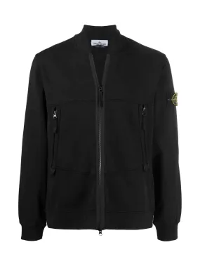 Stone Island Zip Up Bomber Jacket Black