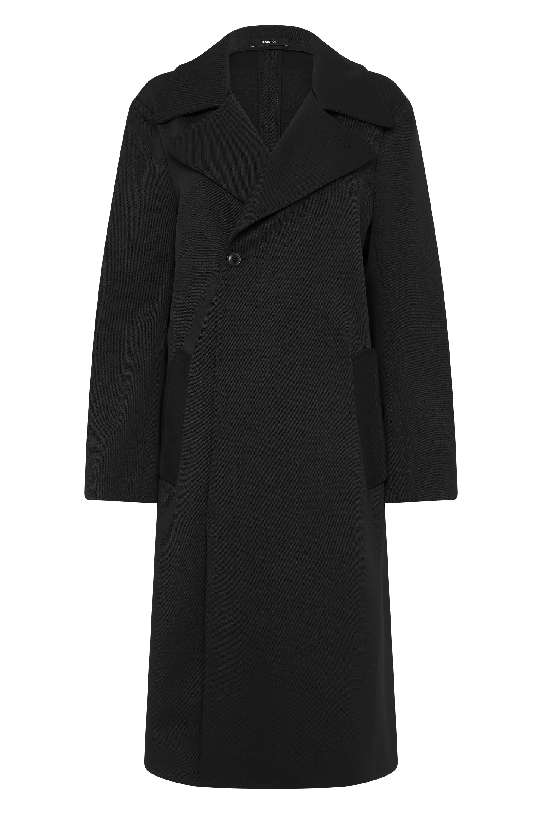 stretch twill trench coat