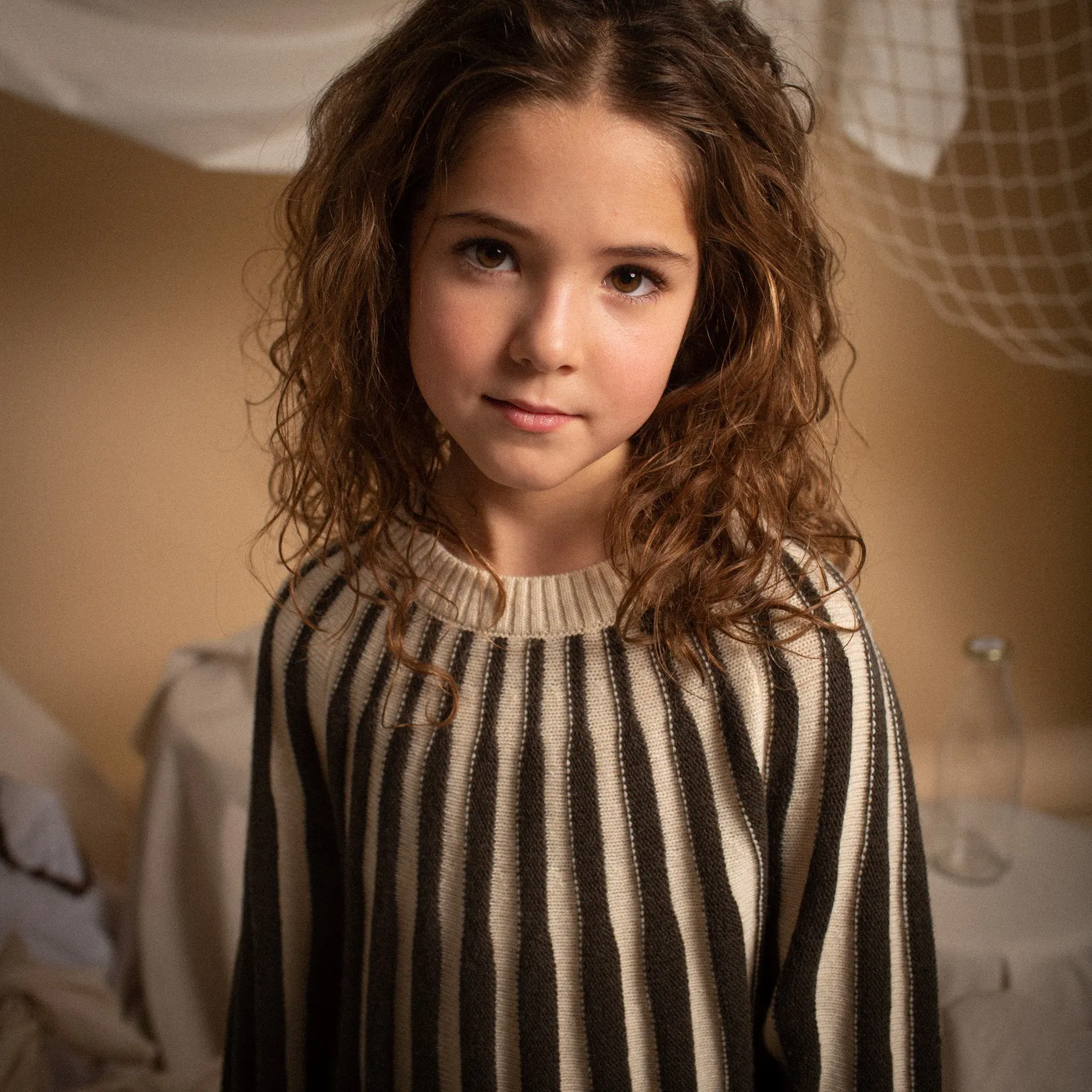 STRIPES KNITTED DRESS 10Y